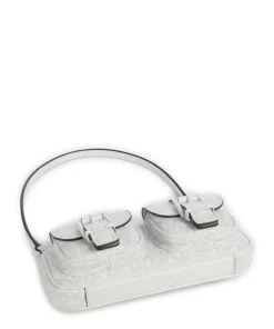 Zoe Small Schultertasche Lederimitat weiß