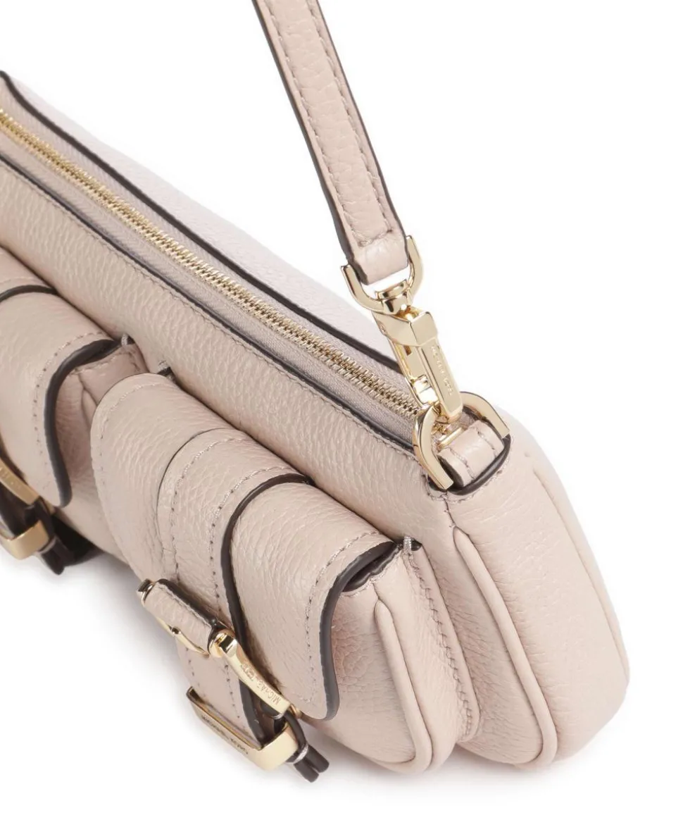 Zoe Small Schultertasche genarbtes Rindsleder altrosa