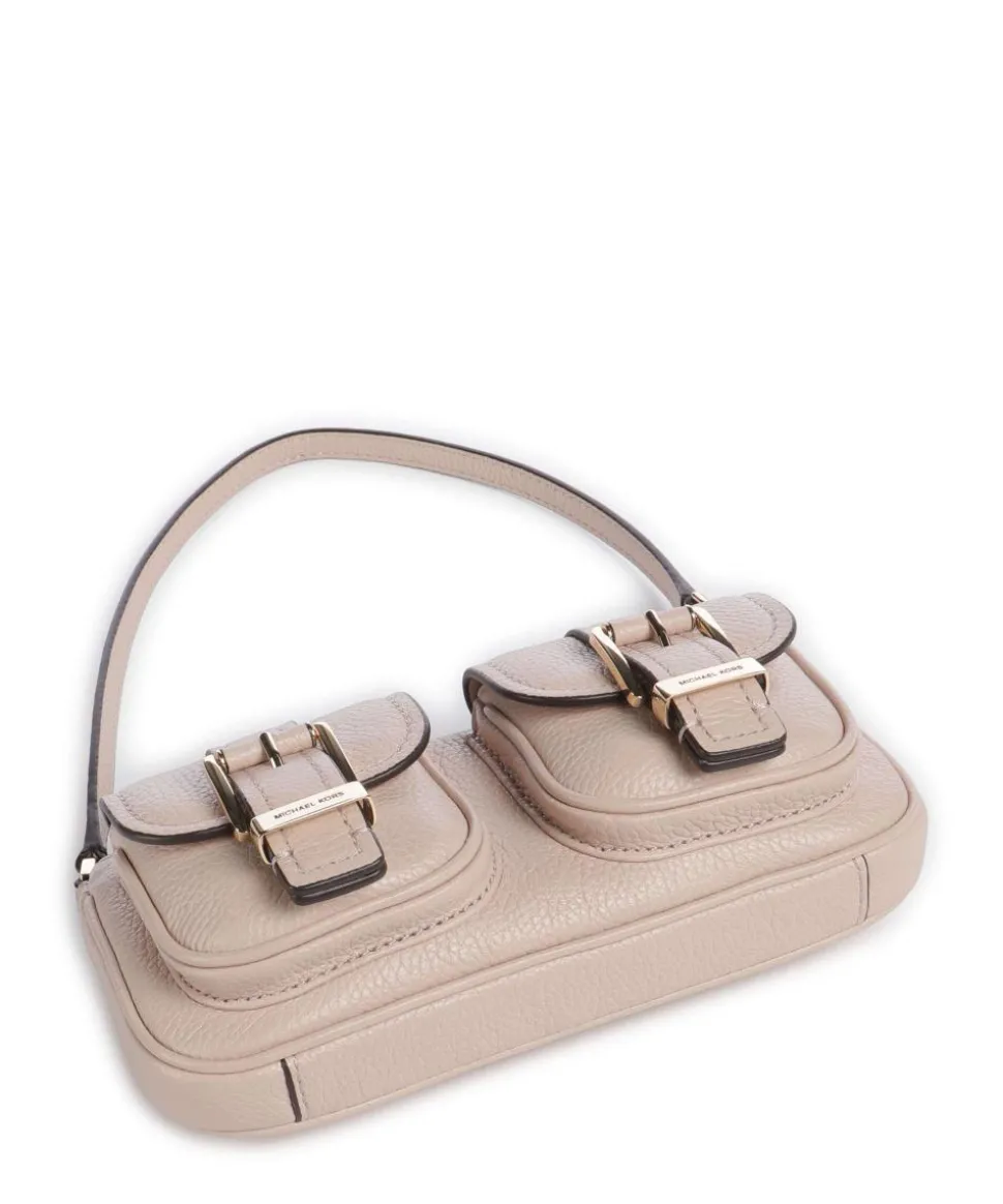 Zoe Small Schultertasche genarbtes Rindsleder altrosa