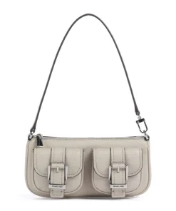 Zoe Small Schultertasche genarbtes Rindsleder sand