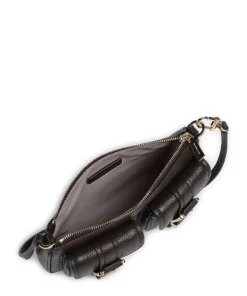 Zoe Small Schultertasche genarbtes Rindsleder dunkelbraun